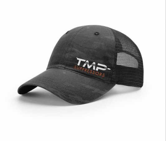 TMP Logo Hat Black Multi-cam